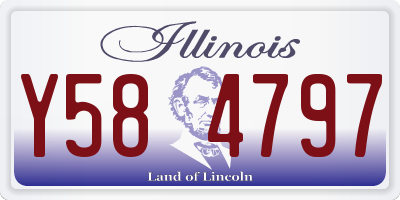 IL license plate Y584797
