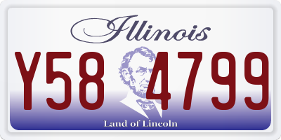 IL license plate Y584799