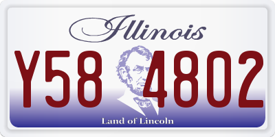 IL license plate Y584802