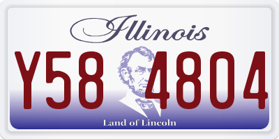 IL license plate Y584804