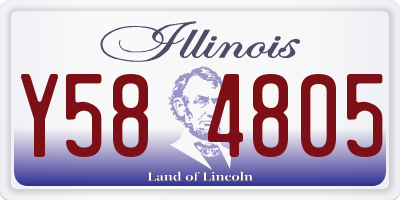 IL license plate Y584805