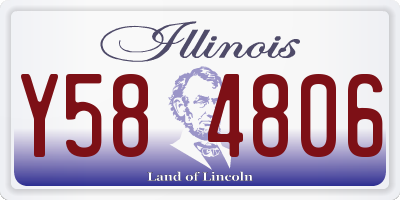 IL license plate Y584806