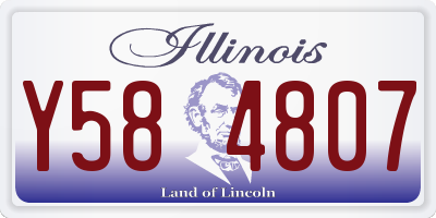 IL license plate Y584807