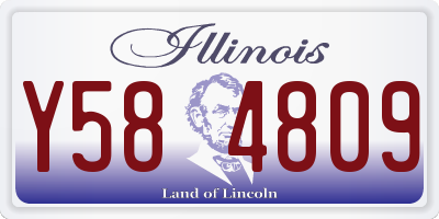 IL license plate Y584809