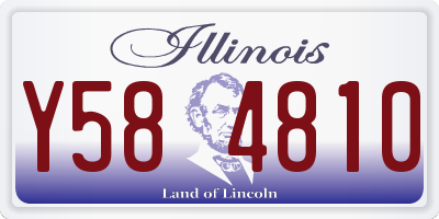 IL license plate Y584810