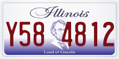 IL license plate Y584812