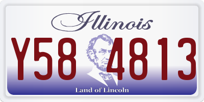 IL license plate Y584813
