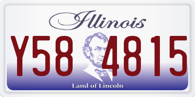 IL license plate Y584815