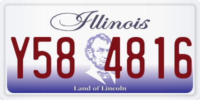 IL license plate Y584816