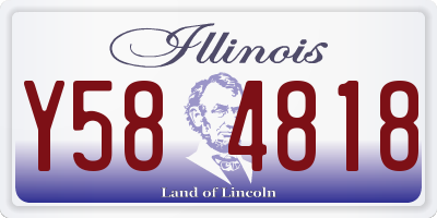 IL license plate Y584818