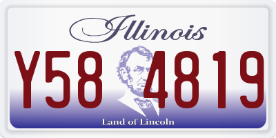 IL license plate Y584819