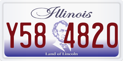 IL license plate Y584820