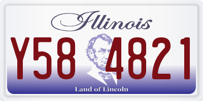 IL license plate Y584821