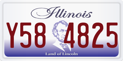 IL license plate Y584825
