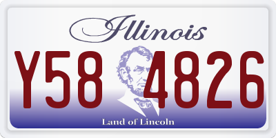 IL license plate Y584826