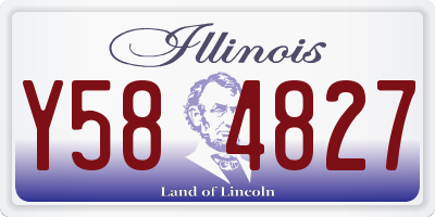IL license plate Y584827