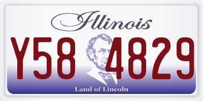 IL license plate Y584829