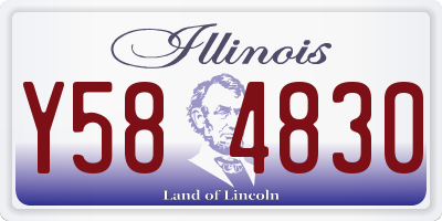 IL license plate Y584830