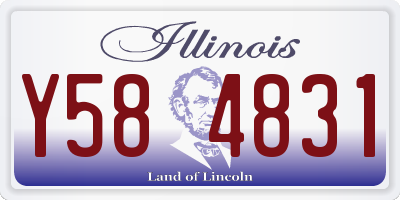 IL license plate Y584831