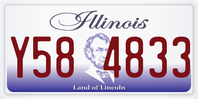 IL license plate Y584833