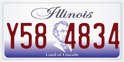 IL license plate Y584834