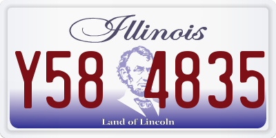 IL license plate Y584835