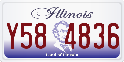 IL license plate Y584836