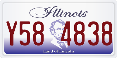 IL license plate Y584838