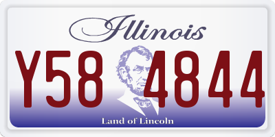 IL license plate Y584844