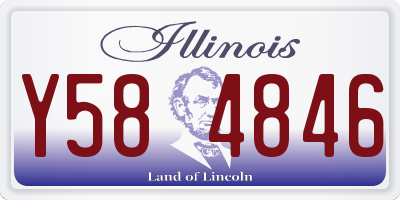 IL license plate Y584846