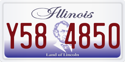 IL license plate Y584850