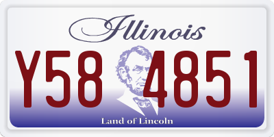 IL license plate Y584851