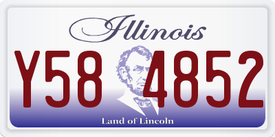 IL license plate Y584852