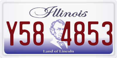 IL license plate Y584853