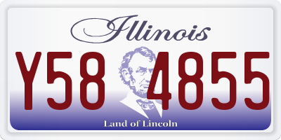 IL license plate Y584855