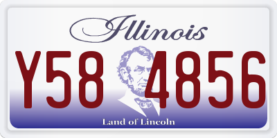 IL license plate Y584856