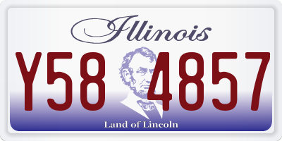 IL license plate Y584857