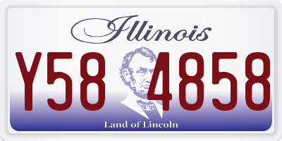 IL license plate Y584858
