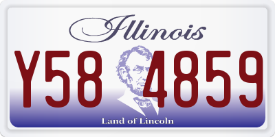 IL license plate Y584859