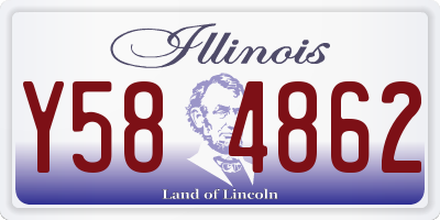 IL license plate Y584862