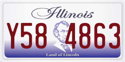IL license plate Y584863
