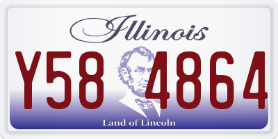 IL license plate Y584864