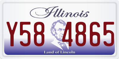IL license plate Y584865