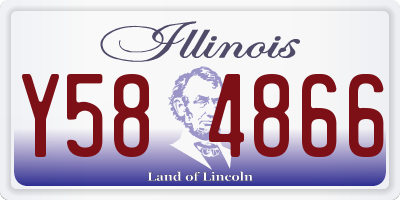 IL license plate Y584866