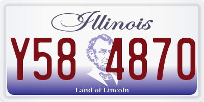 IL license plate Y584870