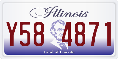 IL license plate Y584871