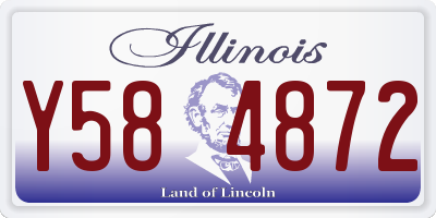 IL license plate Y584872
