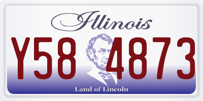 IL license plate Y584873