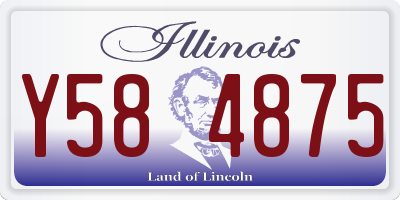 IL license plate Y584875