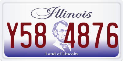 IL license plate Y584876